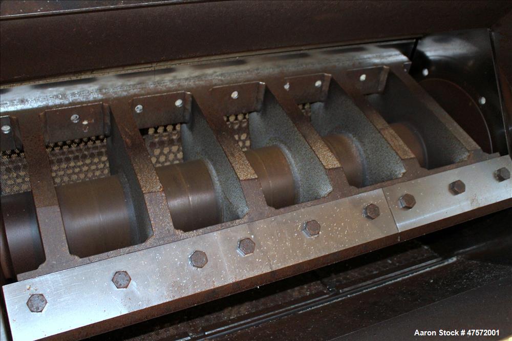 Used Cumberland Granulator, Model 18 X 36-3KN, Carbon steel.