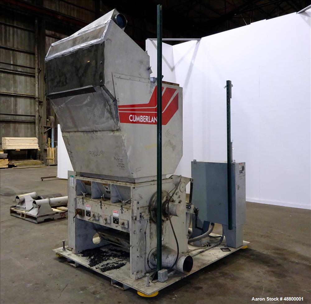 Used Cumberland Series 2000 Granulator, Model 2042, Carbon Steel.
