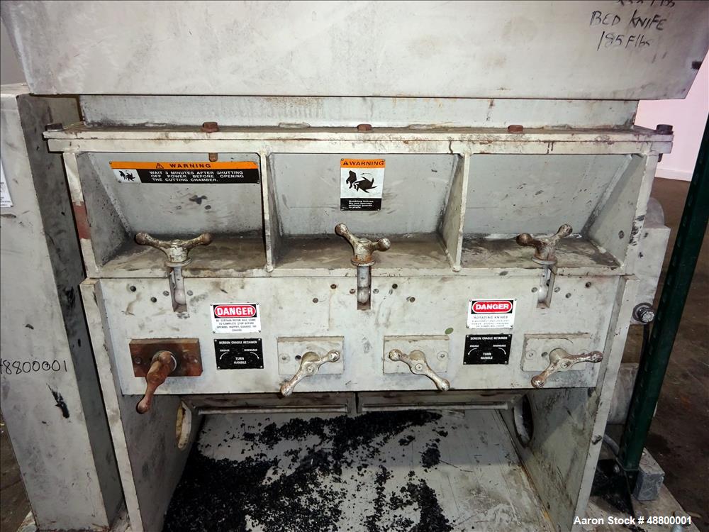 Used Cumberland Series 2000 Granulator, Model 2042, Carbon Steel.