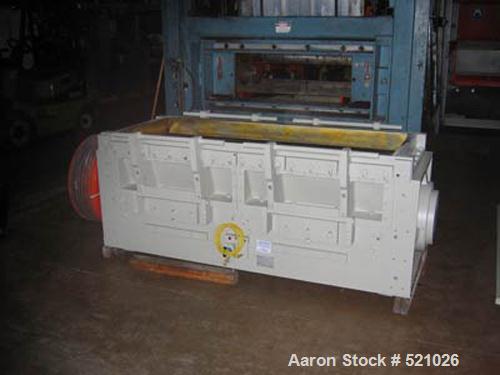 Unused-Rebuilt Cumberland model 2072B granulator. 250 hp motor, 460 volt.20" x 71" feed throat, 7 knife steep angle open rotor, 2 bed knives.Hardfaced cutting chamber and rotor. Conveyor feed hopper....