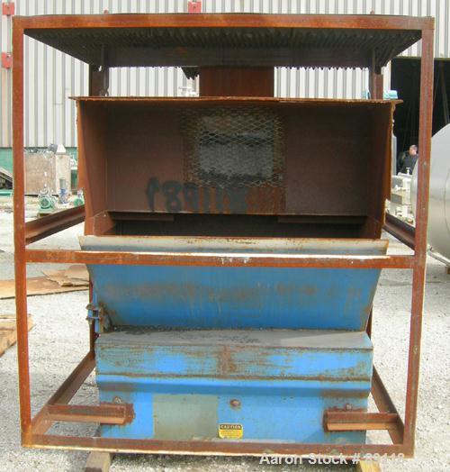 USED: Cumberland granulator, model 20X50. Approximate 20" diameter x 50" wide open rotor, requires blades. 20" x 50" feed throat with bolt on hopper. Driven by a 200 hp, 3/60/460 volt, 1780 motor. Ap...