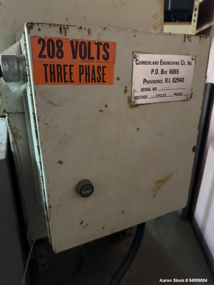 Used Cumberland Granulator, Model 284 GRAN 3KN, Serial# 425000-7644.