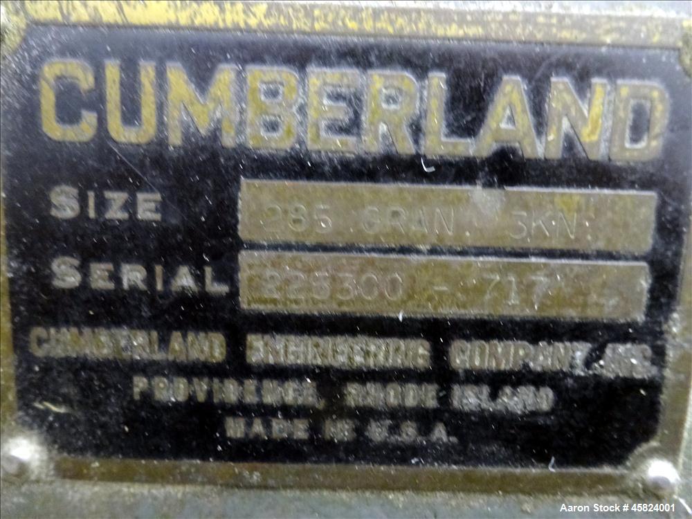 Used Cumberland Granulator Model 285 3 Knife