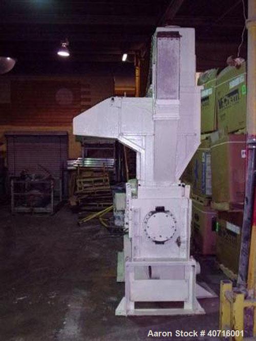 Used Refurbished Cumberland Granulator, Model # 30 with 150 hp motor. 220/440/550 volts. 18" x 30" Opening, new feed hopper, 3 knife open solid rotor, 2 bed knives, all new knives, new hold down bloc...