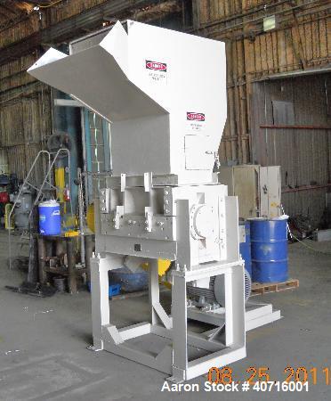 Used Refurbished Cumberland Granulator, Model # 30 with 150 hp motor. 220/440/550 volts. 18" x 30" Opening, new feed hopper, 3 knife open solid rotor, 2 bed knives, all new knives, new hold down bloc...
