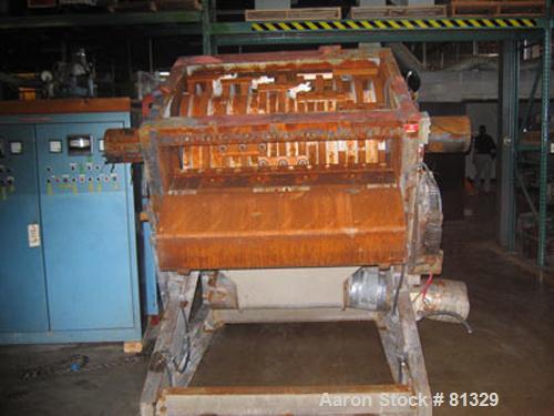 USED: Cumberland model 3250B granulator. 32" x 50" feed throat, 25 knife semi-hog open rotor, 2 bed knife, 250 hp 460 volt motor, dual flywheel, 12" OD airveyor discharge. Unit includes one Allen Bra...