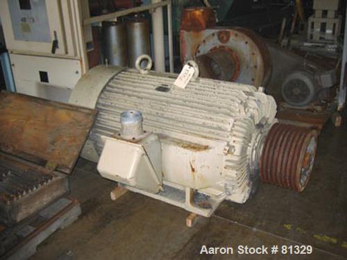 USED: Cumberland model 3250B granulator. 32" x 50" feed throat, 25 knife semi-hog open rotor, 2 bed knife, 250 hp 460 volt motor, dual flywheel, 12" OD airveyor discharge. Unit includes one Allen Bra...