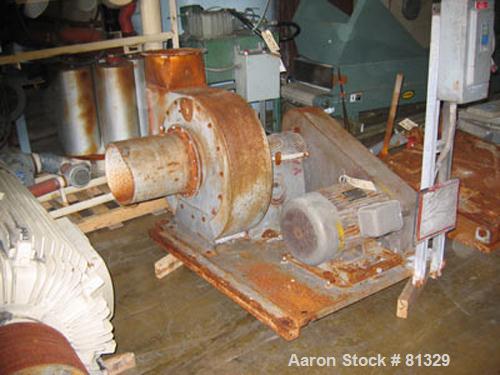 USED: Cumberland model 3250B granulator. 32" x 50" feed throat, 25 knife semi-hog open rotor, 2 bed knife, 250 hp 460 volt motor, dual flywheel, 12" OD airveyor discharge. Unit includes one Allen Bra...