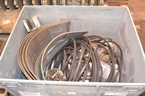 Used Cumberland Series 3200 Granulator, Model 3284, Carbon Steel. 32" x 84" Throat size, 36’’ diameter cutting circle, bolt-on blades, open rotor. Hydraulic throat opening with power pack. Top feed h...