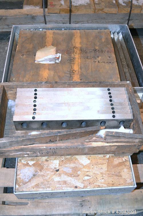 Used Cumberland Series 3200 Granulator, Model 3284, Carbon Steel. 32" x 84" Throat size, 36’’ diameter cutting circle, bolt-on blades, open rotor. Hydraulic throat opening with power pack. Top feed h...