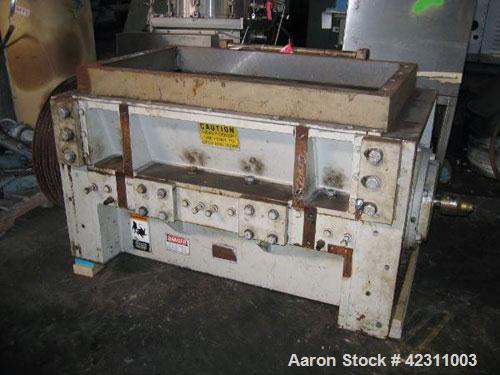 Used Cumberland Granulator Body Only, Model  37B. 21" x 37" feed opening, no hopper.  5 Knife open rotor, core rotor with rotary unions, fly wheel.