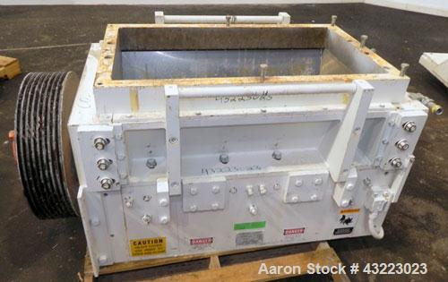 Used Cumberland Granulator, Model 37B. 21-1/4'' x 37-7/16'' Feed opening with hopper. 16’’ Diameter cutting circle, 3 rows of 2 blolt on blades, open rotor, bottom discharge. Driven by a 100hp, 3/60/...