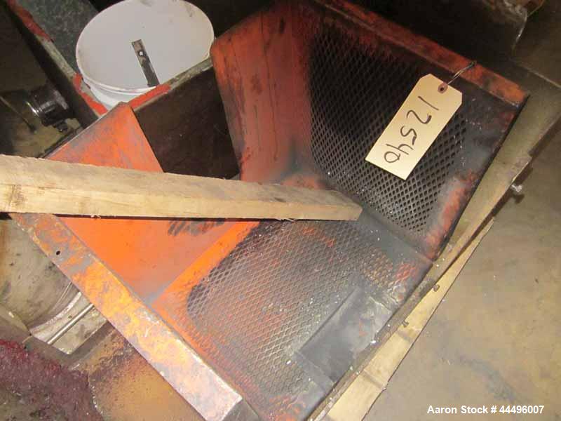 Used; CUMBERLAND MODEL 18 x 37 GRANULATOR, 18" X 37" FEED THROAT, 5 KNIFE STEEP ANGLE STEP ADJUSTABLE ROTOR KNIVES (10 SEGMENTS), 2 BED KNIVES, DESIGNED FOR FILM GRANULATION AND FILM BLOW IN IN-FEED,...