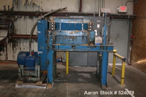 USED: Cumberland granulator, model 37B. 18" x 37" opening. 5 knife open rotor, 2 bed knives, 100 hp motor, Gaylord style discharge.
