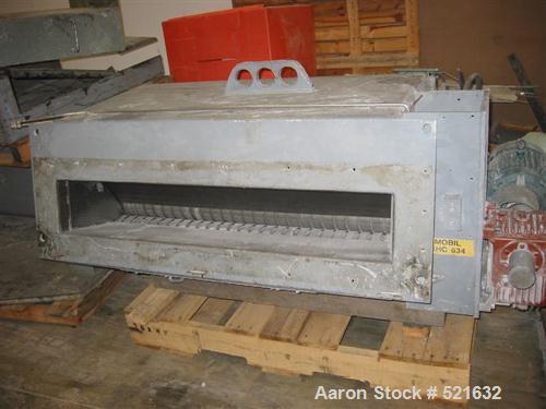USED: Cumberland granulator, model 50F. 20" x 50" opening, new feed hopper, 8 knife solid rotor, 2 bed knives, 150 hp motor, water jacketed housing, starter. Includes 2 complete sets of extra new bla...