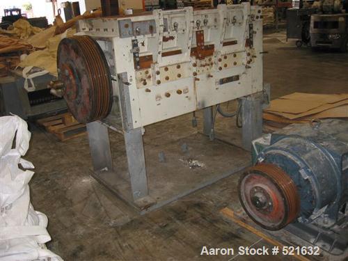 USED: Cumberland granulator, model 50F. 20" x 50" opening, new feed hopper, 8 knife solid rotor, 2 bed knives, 150 hp motor, water jacketed housing, starter. Includes 2 complete sets of extra new bla...