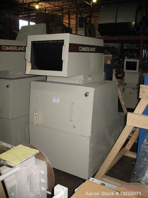Used-Cumberland Model 584 Granulator. Unit is equipped with a 3 knife open rotor and two bed knives. 14" x 20" cutting chamb...
