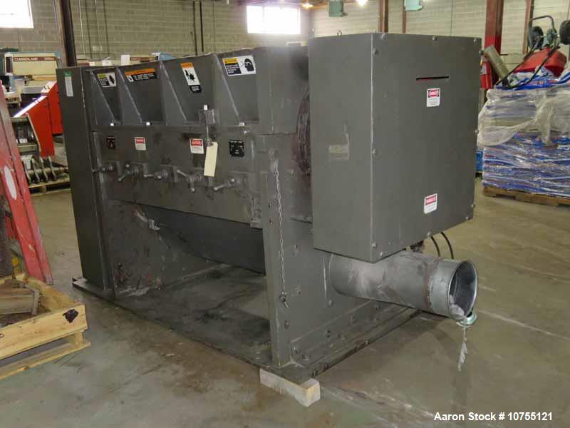 Used- CUMBERLAND MODEL C1400 GRANULATOR, S/N 53320-14001, 18? X 56? FEED THROAT, 5 KNIFE TWIN SHEAR / HIGH SHEAR ROTOR, 2 BE...