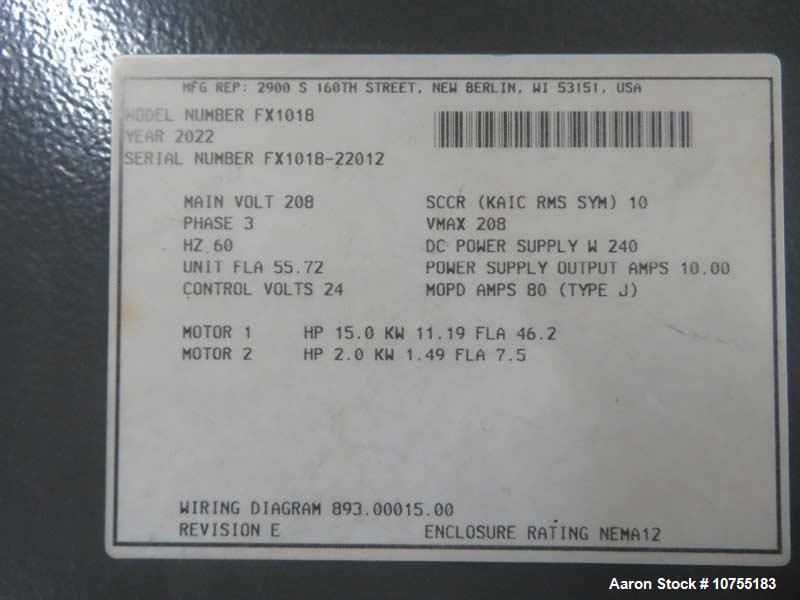 Used Cumberland FX1018 Granulation System with Airveyor, Cyclone & Blower – 15 HP Industrial Plastic Granulator (2022)