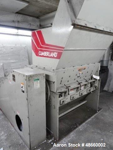 Used Cumberland Granulator, Model X1400, Carbon Steel.
