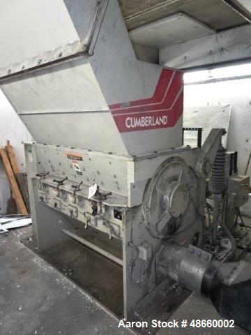 Used Cumberland Granulator, Model X1400, Carbon Steel.
