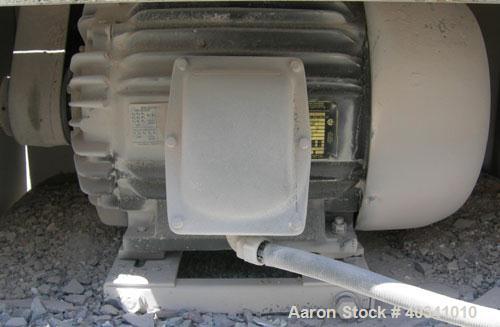 Used Cumberland grinder. Approximately 10" diameter x 24" wide 3 bolt-on blade open rotor. 13" x 19" top feed hopper, bottom discharge with screen. Driven by a 30 hp, 3/60/230/460 volt, 1760 rpm XP m...