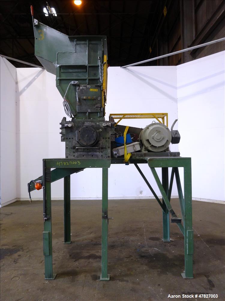 Used Grinder, 3 Knife Open Rotor, Approximate 24" x 18" Feed With Tilt Pelican