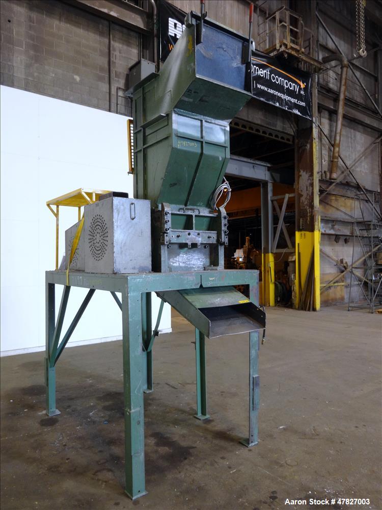 Used- Grinder, 3 Knife Open Rotor, Approximate 24" x 18" Feed With Tilt Pelican