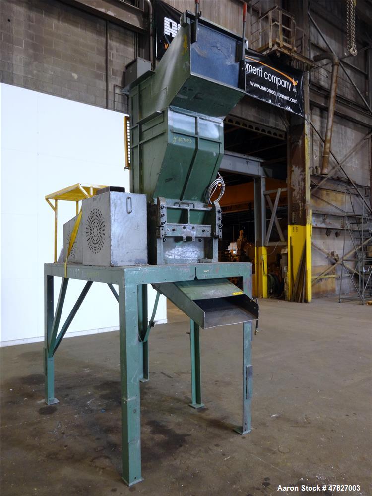 Used Grinder, 3 Knife Open Rotor, Approximate 24" x 18" Feed With Tilt Pelican