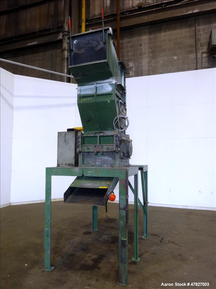 Used Grinder, 3 Knife Open Rotor, Approximate 24" x 18" Feed With Tilt Pelican