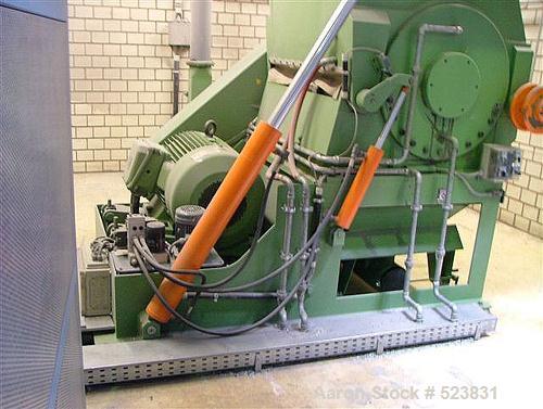 USED: Dreher plastic mill, type S 60/100 SRV. Complete line consisting of (1) Dreher mill, 48 rotor knives, 17 stator knives, 19 sieves 6-10 mm, driven by a 125 hp (90 kW) motor. (1) Jost sifter SUZ ...