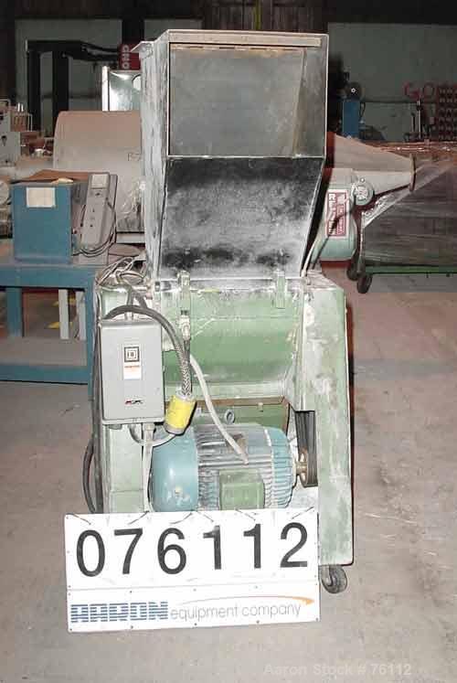 USED: Foremost model HD-6 granulator. 20 hp motor, 230/460 volt, 3/60.14 x 18 feed throat. 2 hp blower discharge. Includes sound enclosure.Unit is mounted on casters.