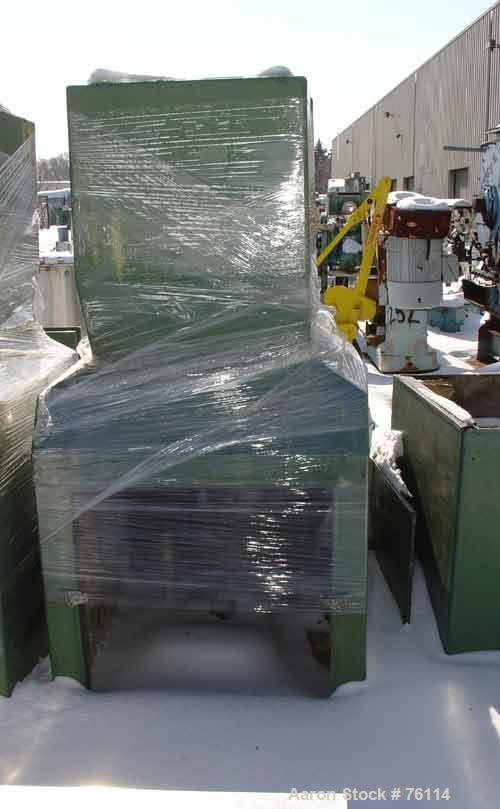 USED: Foremost model HD-6 granulator. 20 hp motor, 230/460 volt, 3/60. 14 x 18 feed throat. 2 hp blower discharge. Includes sound enclosure. Unit is mounted on casters.
