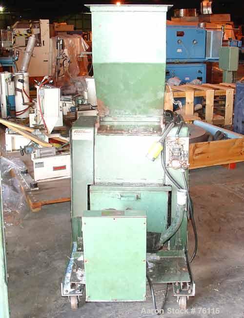 Used Foremost Granulator, Model HD-6. 20 hp motor, 230/460 volt, 3/60. 14 x 18 feed throat. 
2 hp blower discharge. Includes sound enclosure. Unit is mounted on casters.