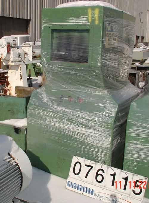 Used Foremost Granulator, Model HD-6. 20 hp motor, 230/460 volt, 3/60. 14 x 18 feed throat. 
2 hp blower discharge. Includes sound enclosure. Unit is mounted on casters.