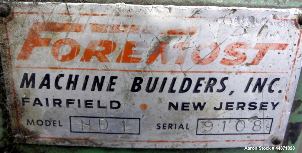 Used Foremost Granulator, Model HD1