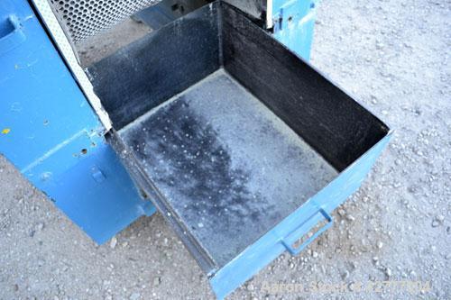 Used Foremost Granulator, Model HD5. Approximate 20" long 2 bolt on blade open rotor. Tilt back pelican feed hopper. Driven by a 30 hp, 3/60/230/460 volt, 1765 rpm motor. Includes a bottom collection...