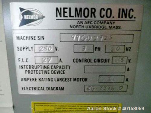 Used Nelmore Granulator, model G1012FX. 10" X 12" feed throat with standard tray feed hopper. Includes 7.5 hp belt driven motor, operator control  panel, blower discharge, cyclone and cyclone base fo...