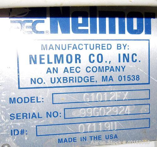 Used Nelmore Granulator, model G1012FX. 10" X 12" feed throat with standard tray feed hopper. Includes 7.5 hp belt driven motor, operator control panel, blower discharge, cyclone and cyclone base for...