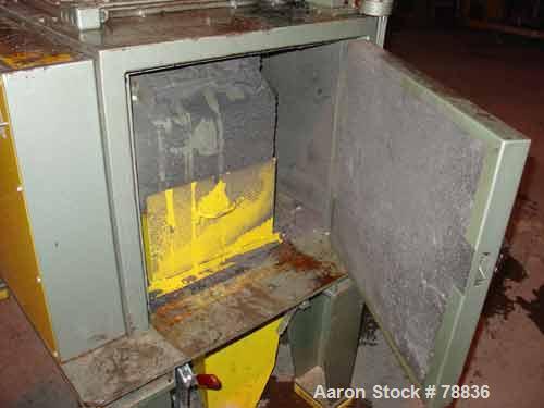 USED: Granutec granulator, model TFG1616.4. Open rotor, 3 bolt-onknives 16" long x 4" wide, 1/4" screen holes, 12" x 16" side feedwith hinged door, 25" x 25" side access door, 11" x 17" bottomdischar...