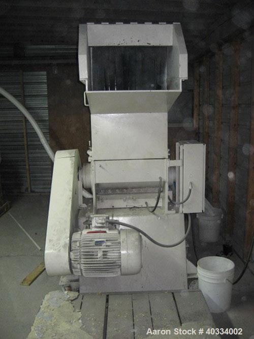 Used Hamilton plastic grinder. 12 x 24 opening, 25 hp, new auger, new belts.
