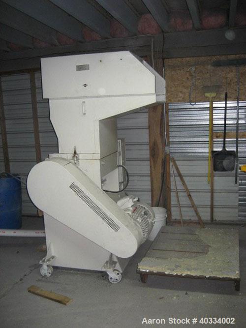 Used Hamilton plastic grinder. 12 x 24 opening, 25 hp, new auger, new belts.