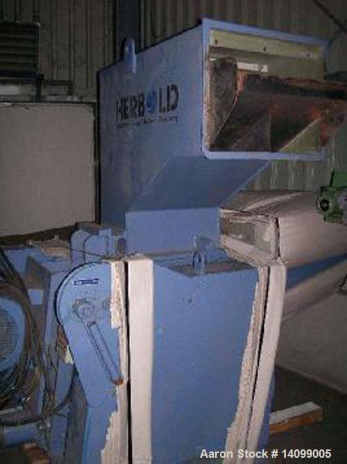 Used-Neue Herbold LP 450/300 F9  Granulator suitable for profiles.  49.3 hp/37 kW, 50 hz, (9) rotor knives, (2) stator knive...