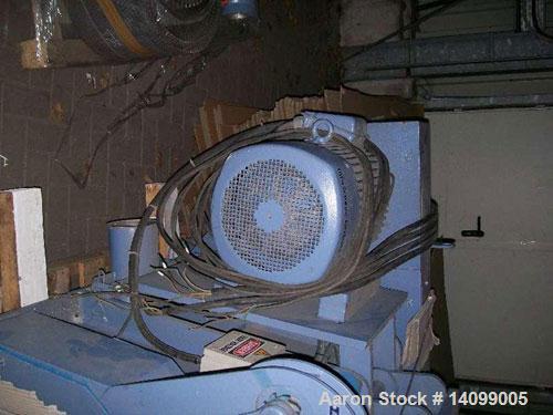 Used Neue Herbold LP 450/300 F9  Granulator suitable for profiles.  49.3 hp/37 kW, 50 hz, (9) rotor knives, (2) stator knives, rotor diameter 17.7" (450 mm), rotor width 23.2" (590 mm), feed opening ...