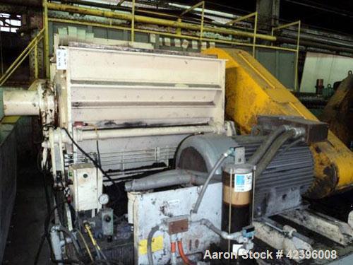 Used Herbold Granulator, Type SM-800/1600 H7-3. 61.41" x 37" Feed opening with hopper. (7) Blade open rotor, approximately 800mm diameter x 1600mm wide. Driven by a 160kW, 3/60/460 volt motor. Serial...