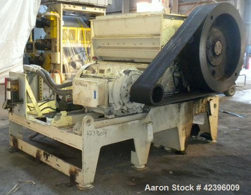 Used Neue Herbold Granulator, Type SM-800/1600H7-3. Feed opening 940mm x 1560mm (37’’ x 61.4’’). 800mm (31.4’’) Diameter open rotor with bolt on blades. Driven by a 215 hp, 3/60/460 volt, 1785 RPM mo...