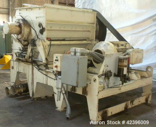 Used Neue Herbold Granulator, Type SM-800/1600H7-3. Feed opening 940mm x 1560mm (37’’ x 61.4’’). 800mm (31.4’’) Diameter open rotor with bolt on blades. Driven by a 215 hp, 3/60/460 volt, 1785 RPM mo...