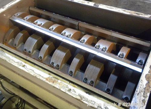 Used Neue Herbold Granulator, Type SM-800/1600H7-3. Feed opening 940mm x 1560mm (37’’ x 61.4’’). 800mm (31.4’’) Diameter open rotor with bolt on blades. Driven by a 215 hp, 3/60/460 volt, 1785 RPM mo...
