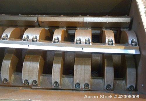Used Neue Herbold Granulator, Type SM-800/1600H7-3. Feed opening 940mm x 1560mm (37’’ x 61.4’’). 800mm (31.4’’) Diameter open rotor with bolt on blades. Driven by a 215 hp, 3/60/460 volt, 1785 RPM mo...