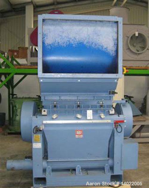 Used Herbold Granulator Model SML 45/101 SX 3/2-2.  Feed opening 450 x 1000 mm.  Rotor width 1000 mm.  Rotor diameter 450 mm.  Stator knives 2 x 2.  Rotor knives 3 x 2. 45 kW drive.